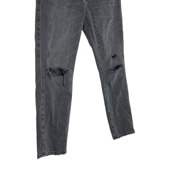 Agolde Sophie High Rise Skinny Crop Distressed Jeans Maverik Grey Size 28 - Picture 3 of 8